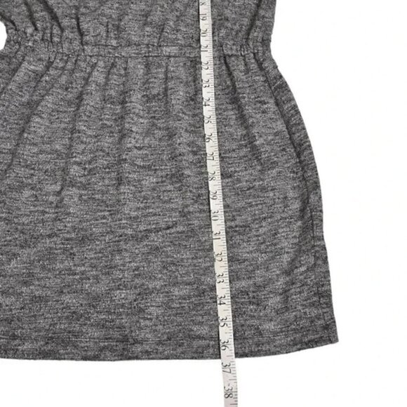 Banana Republic Cut Out Back Elastic Waist Mini Dress Heathered Gray Size Small - Picture 11 of 11